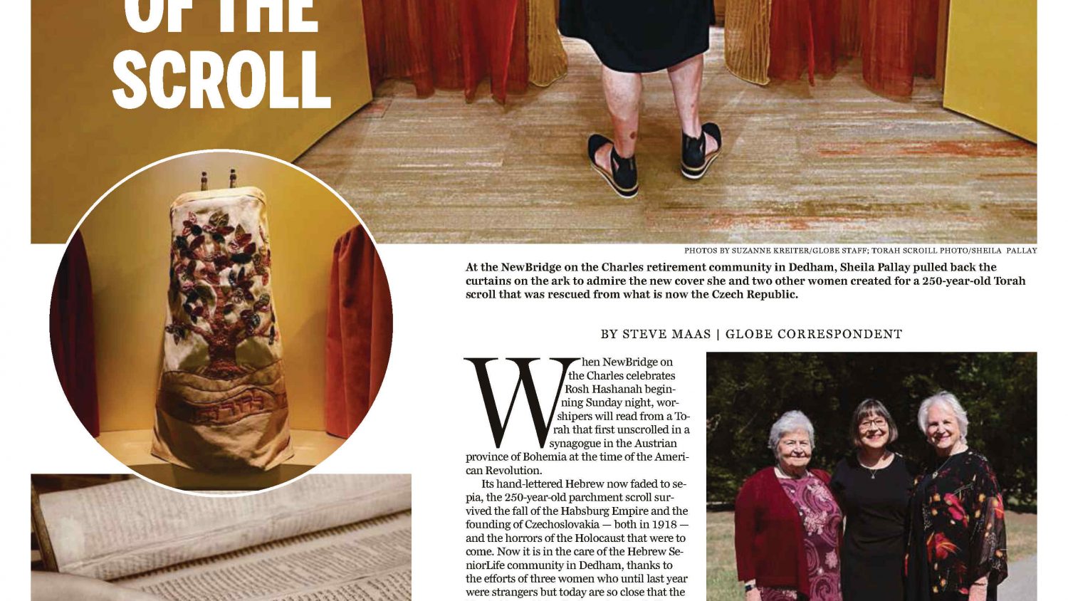 Boston Globe article about the NewBridge Torah Sisters